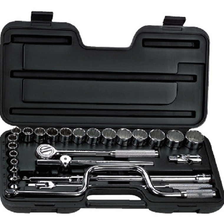 Juego Dados []1/2'' 1/4-1.1/4'' 27 Pzas. (86-505) Stanley 3