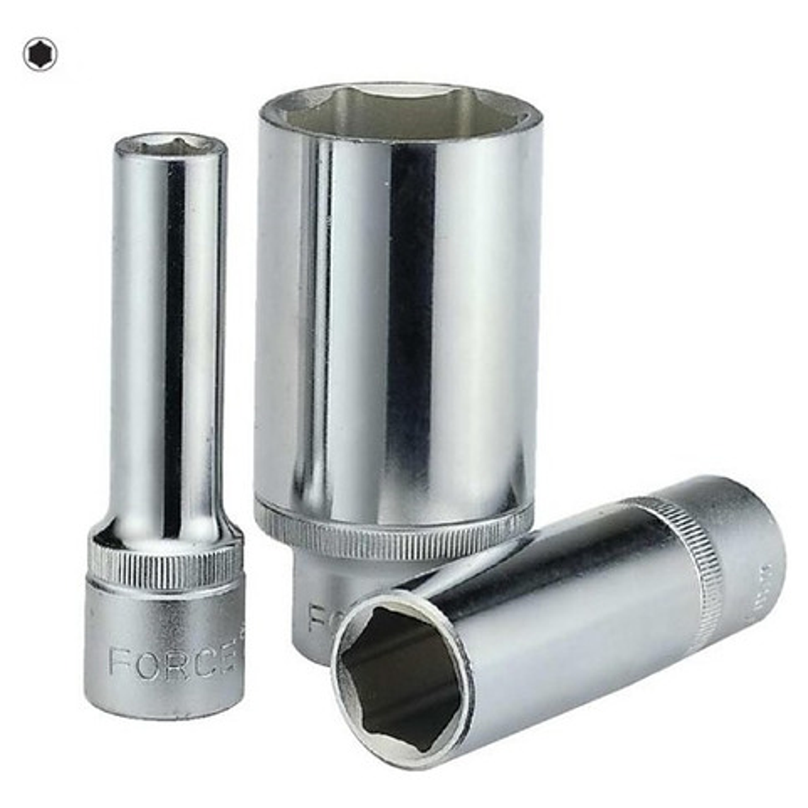 Dado Largo 3/8'' De 17mm. Hexagonal (5356317) Force 1