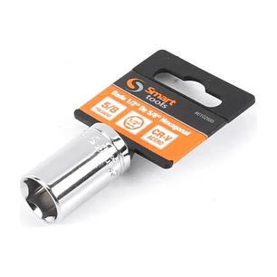Dado Corto 1/2'' De 5/8'' Hexagonal - Smart Tools Color Plateado