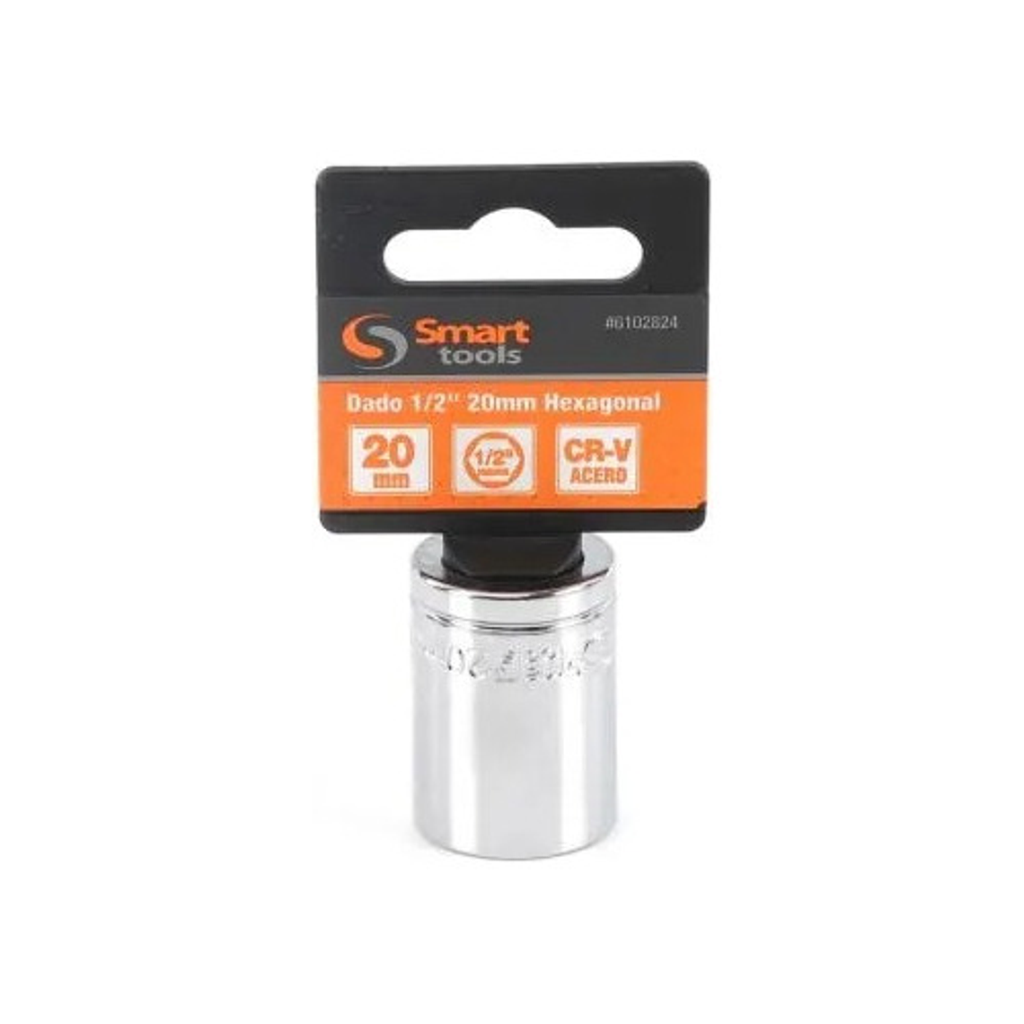 Dado Corto 1/2'' De 20mm Hexagonal - Smart Tools Color Plateado 2