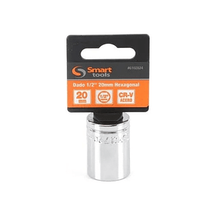 Dado Corto 1/2'' De 20mm Hexagonal - Smart Tools Color Plateado