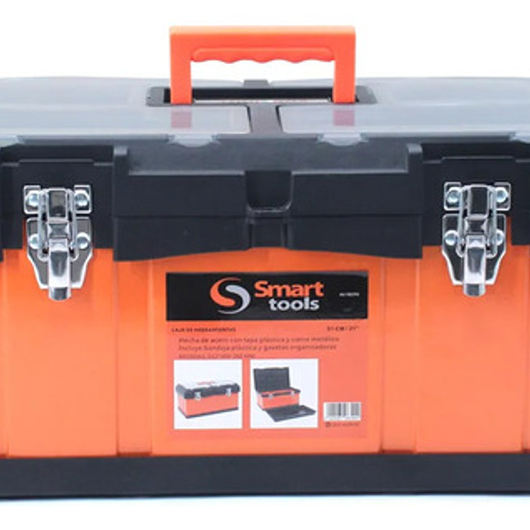 Caja Herramientas 21'' Con Cierre Metálico - Smart Tools 2