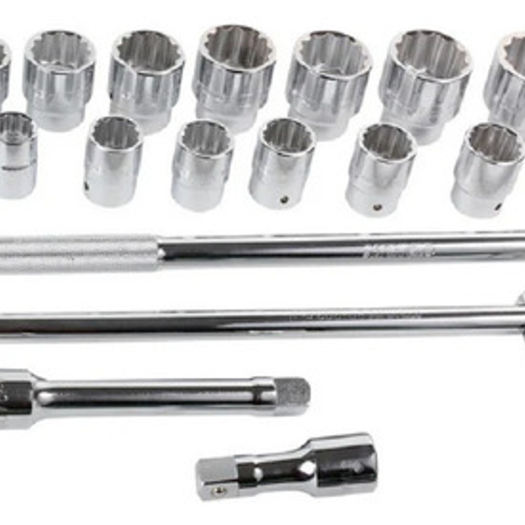 Jgo. Dados []3/4'' 22-50 Mm., 19 Pzas. (89-101) Stanley 3