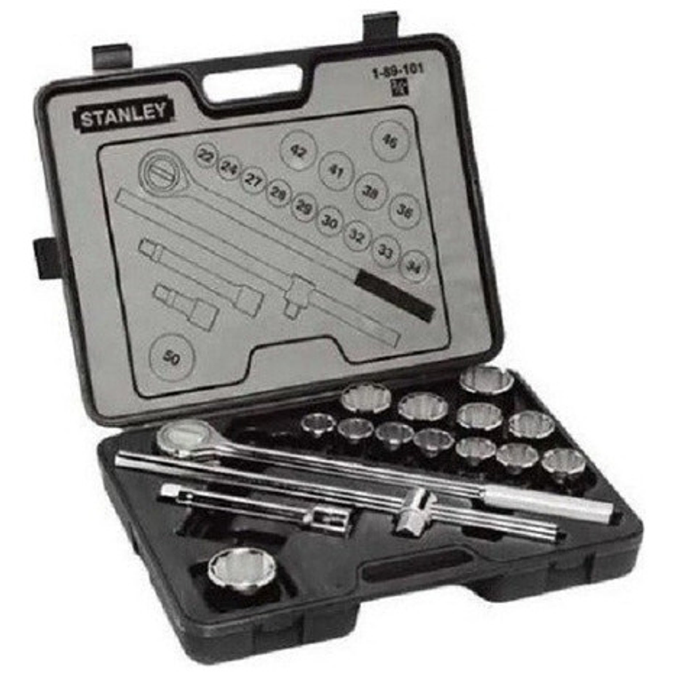 Jgo. Dados []3/4'' 22-50 Mm., 19 Pzas. (89-101) Stanley 4