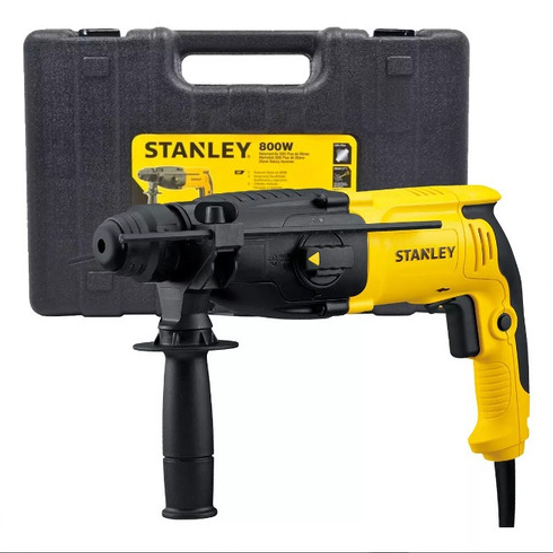 Rotomartillo Electroneumático Stanley Shr263k Amarillo Y Negro Frecuencia De 50hz Con 800w De Potencia 3