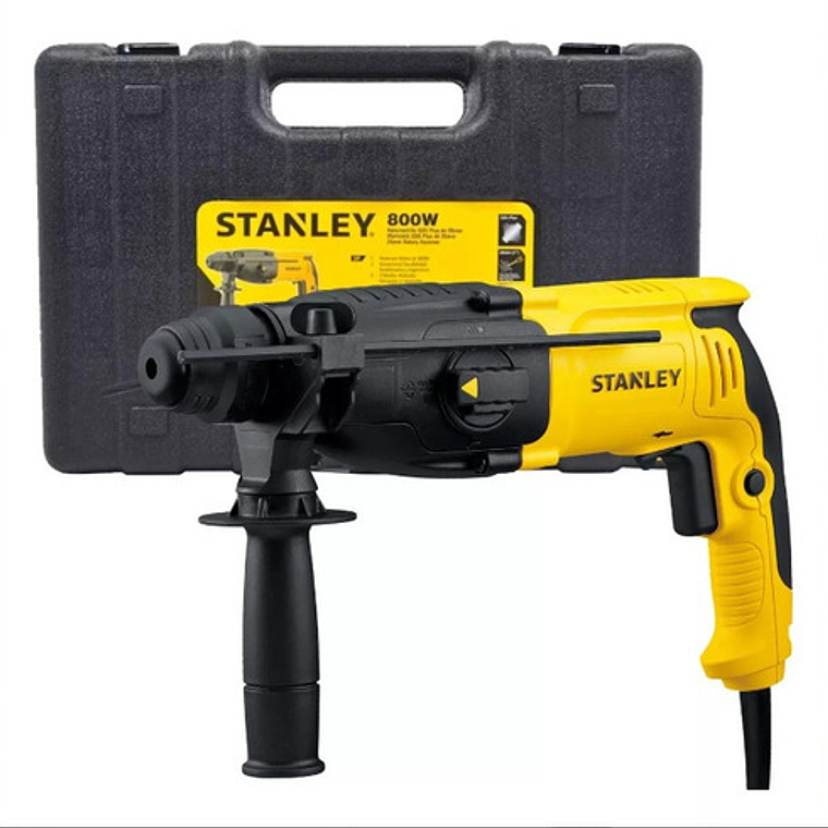 Rotomartillo Electroneumático Stanley Shr263k Amarillo Y Negro Frecuencia De 50hz Con 800w De Potencia 3