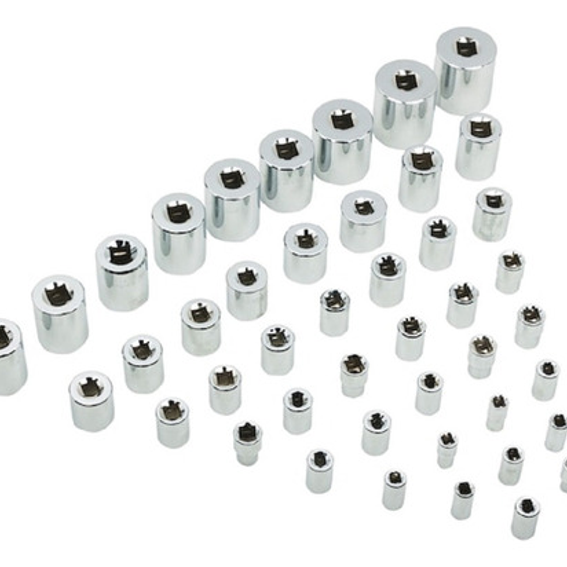 Jgo. Mecánico 120 Pzs. []1/4''-3/8''-1/2'' (91-931) Stanley 2