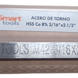 Acero Para Torno De 3/16''x2.1/2'' M42 (8% Co) - Smart Tools
