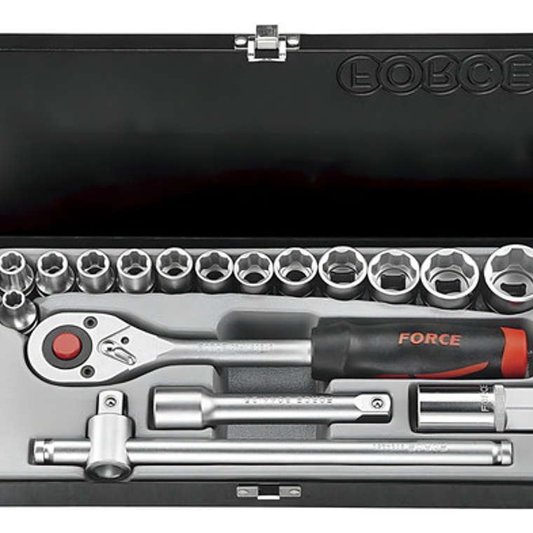 Juego De Dados Hexagonales 1/2´´ De 8 A 26mm 4173-5 Force 1