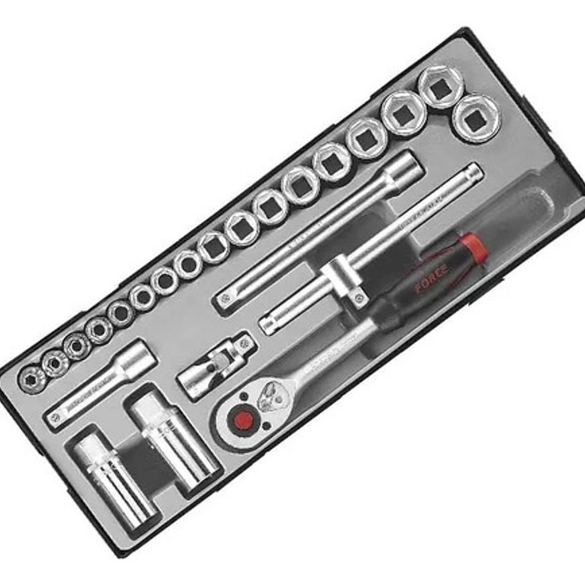 Juego De Dados []3/8 6-22mm. (3251-5), Force 2