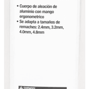 Remachadora De 4 Tomas De 250 Mm Aluminio/pvc - Smart Tools