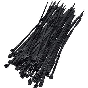 100 Amarras Plasticas Negra 3.6x150mm - Smart Tools