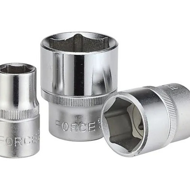 Dado 1/4'' De 8mm Hexagonal (52508) - Force Color Cromado 1