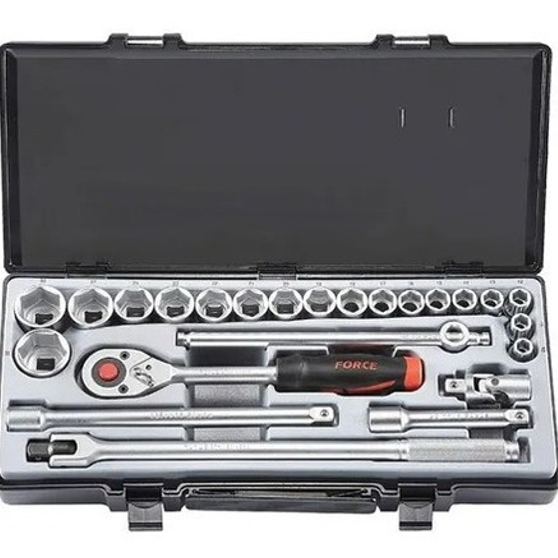 Juego Dados Hexagonal []1/2`` 5/16``-1.1/4``(4243s-5), Force 1