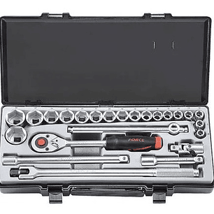 Juego Dados Hexagonal []1/2`` 5/16``-1.1/4``(4243s-5), Force