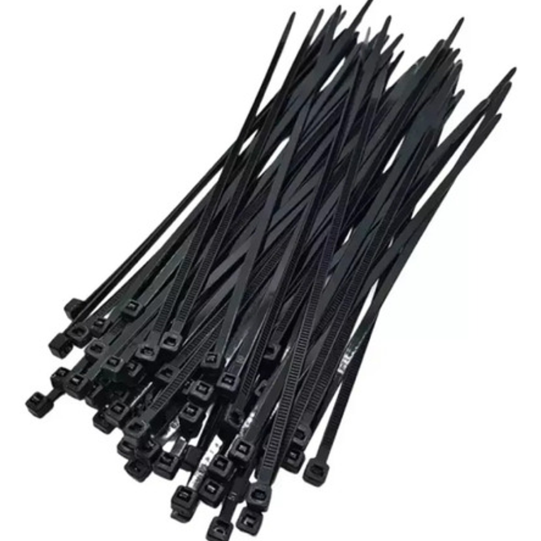 100 Amarras Plasticas Negra 4.8x300mm - Smart Tools 1
