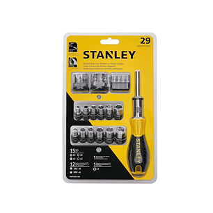 Set De Destornilladores Y Puntas De 29 Piezas - Stanley