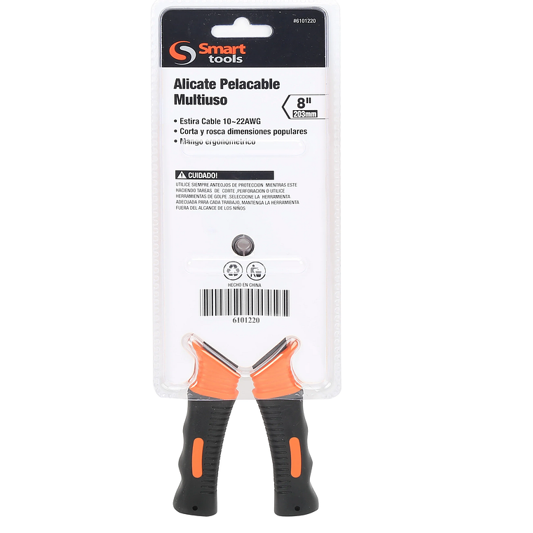 Alicate Pelacables De 8'' Multiuso Para Electricista - Smart Tools 2