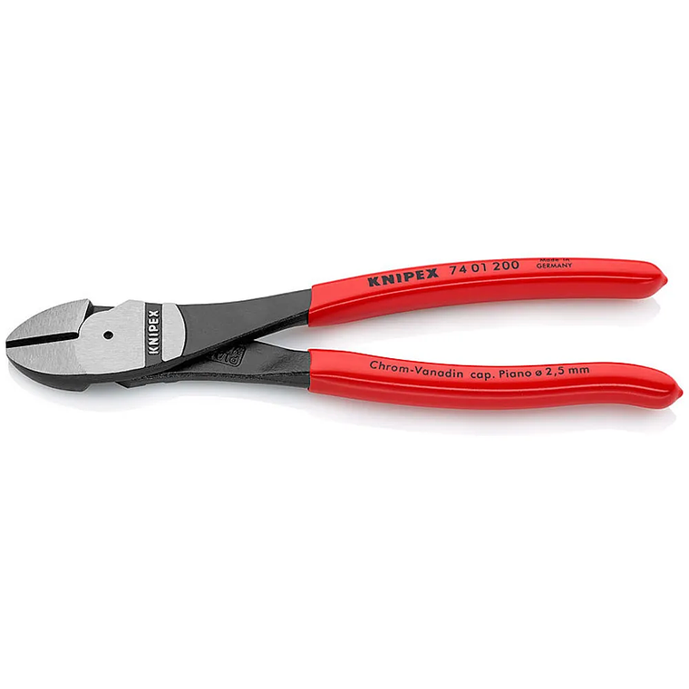Alicate Corte Lateral Reforzado De 8'' (7401200) Knipex 1
