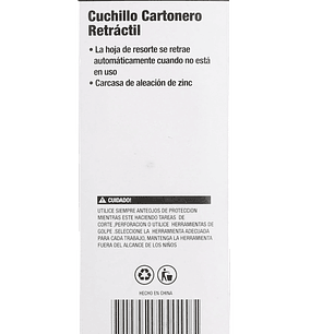 Cartonero Retráctil De Seguridad - Smart Tools