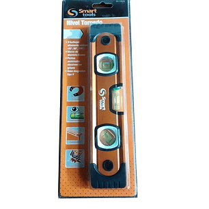 Nivel Torpedo De 9 PuLG Base Magnetica 3 Aguas Smart Tools