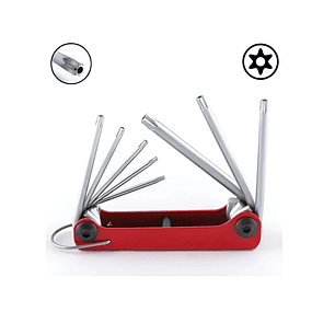 Juego Llave Torx Perforadas T9h - T40h De 8 Piezas - Force