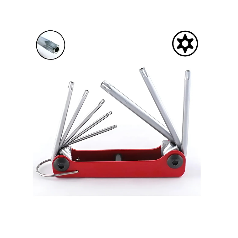 Juego Llave Torx Perforadas T9h - T40h De 8 Piezas - Force 2