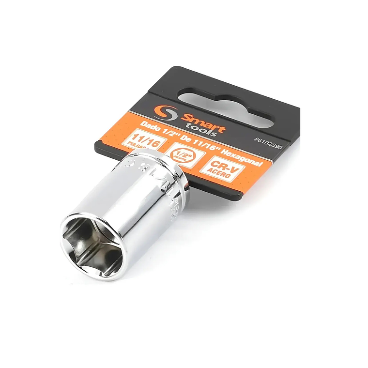 Dado Corto 1/2'' De 11/16'' Hexagonal - Smart Tools 1