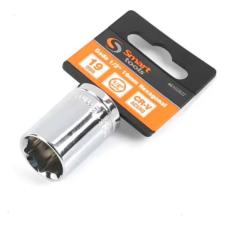 Dado Corto 1/2'' De 19mm Hexagonal - Smart Tools 1