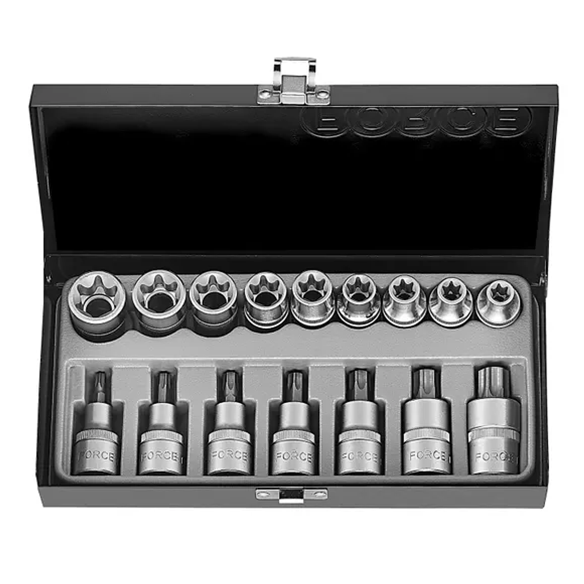 Juego Dados Torx 1/2'' Macho Y Hembra 16 Piezas - Force 2