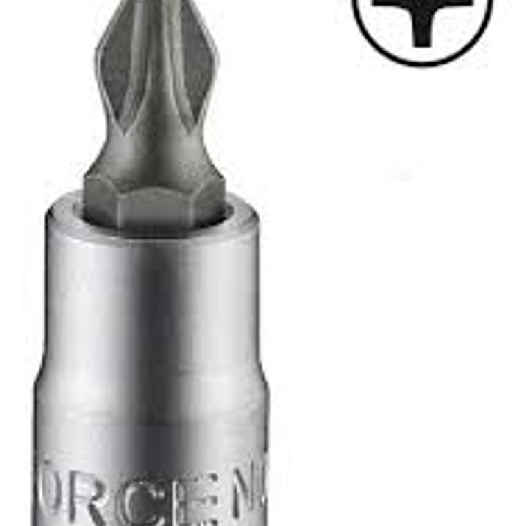 Dado Destornillador 1/4'' Cruz Ph.0 (321320) Force 1