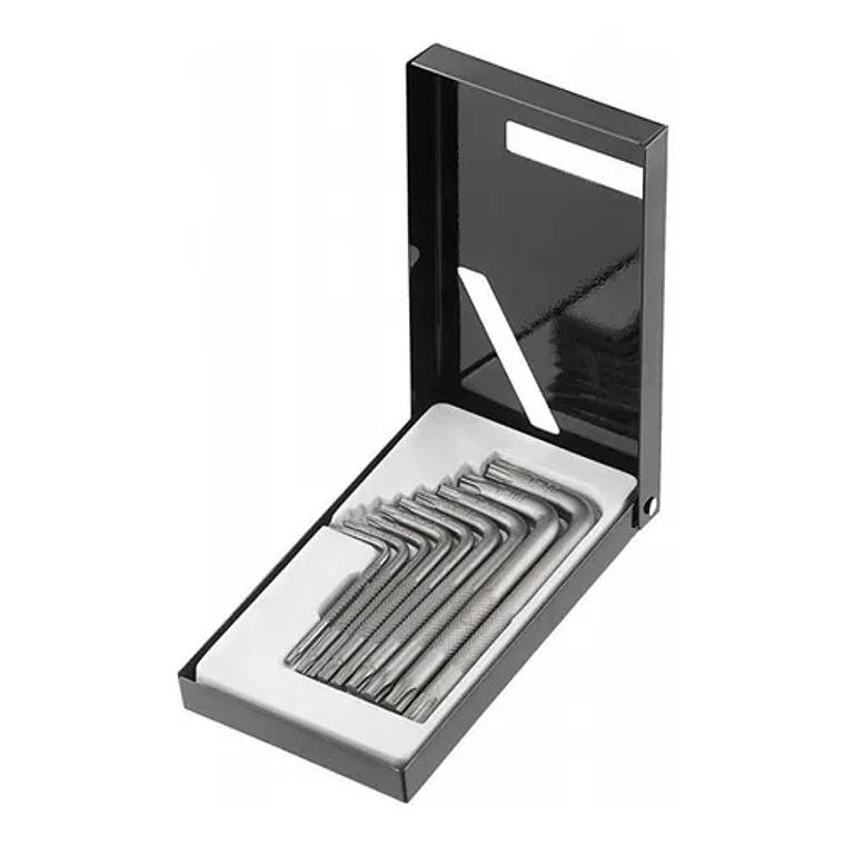 Juego Llave Torx T10 - T50 De 9 Piezas Caja Metálica - Force 1