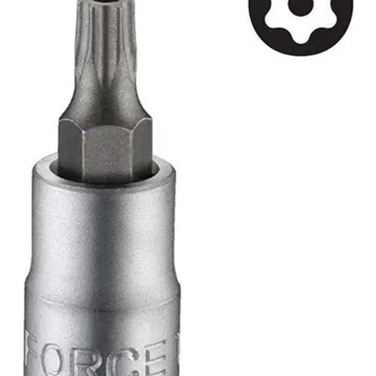 Dado Torx 1/4'' Corto T30h (3273230) Force 1