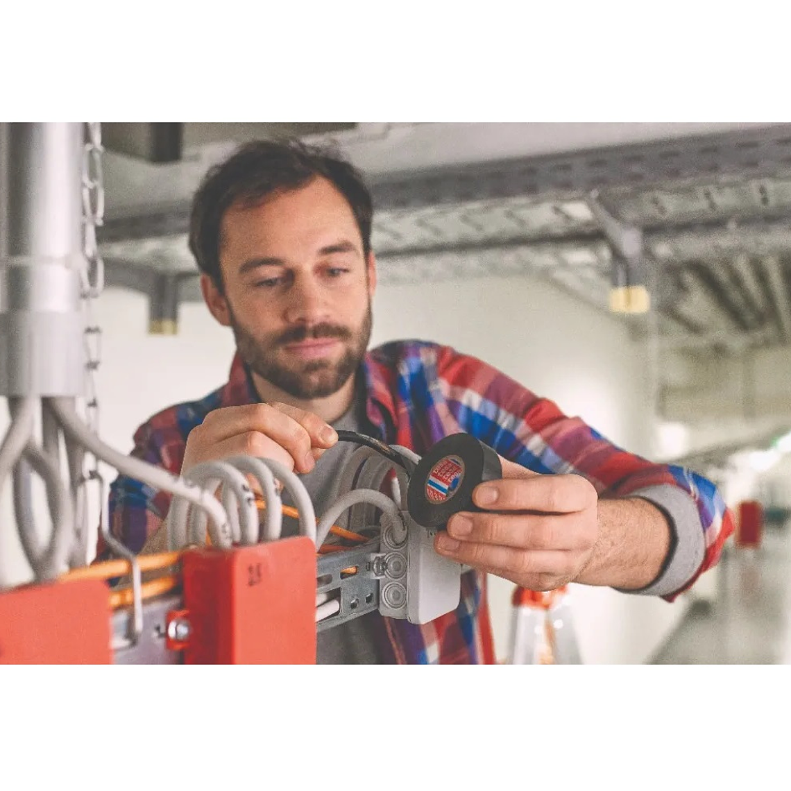 Pack 5 Cintas Aislante Negra De 10m X 18mm - Tesa 2