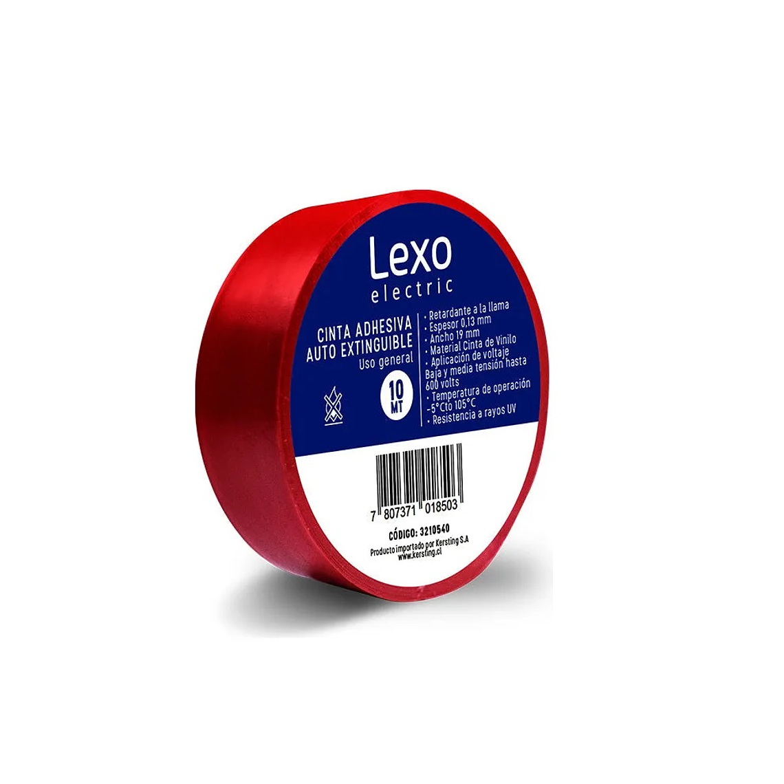 Pack 10 Cinta Aisladora 19mm X 10mts - Varios Colores - Lexo 1