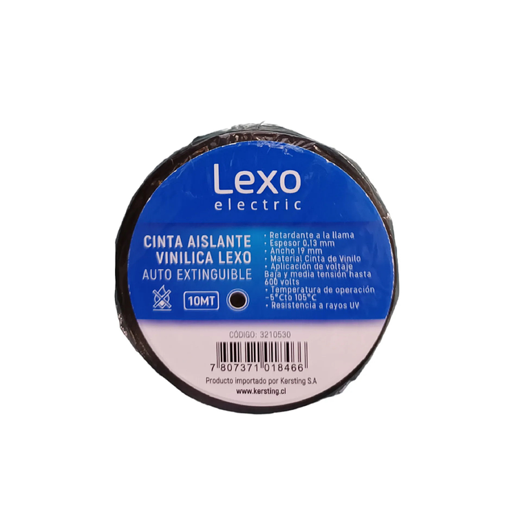 Pack 10 Cinta Aisladora 19mm X 10mts - Varios Colores - Lexo 4