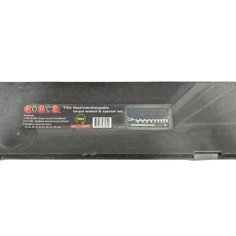 Llave Torque 1/2'' De 40-210nm Y Cabezales 13-30mm - Force 3