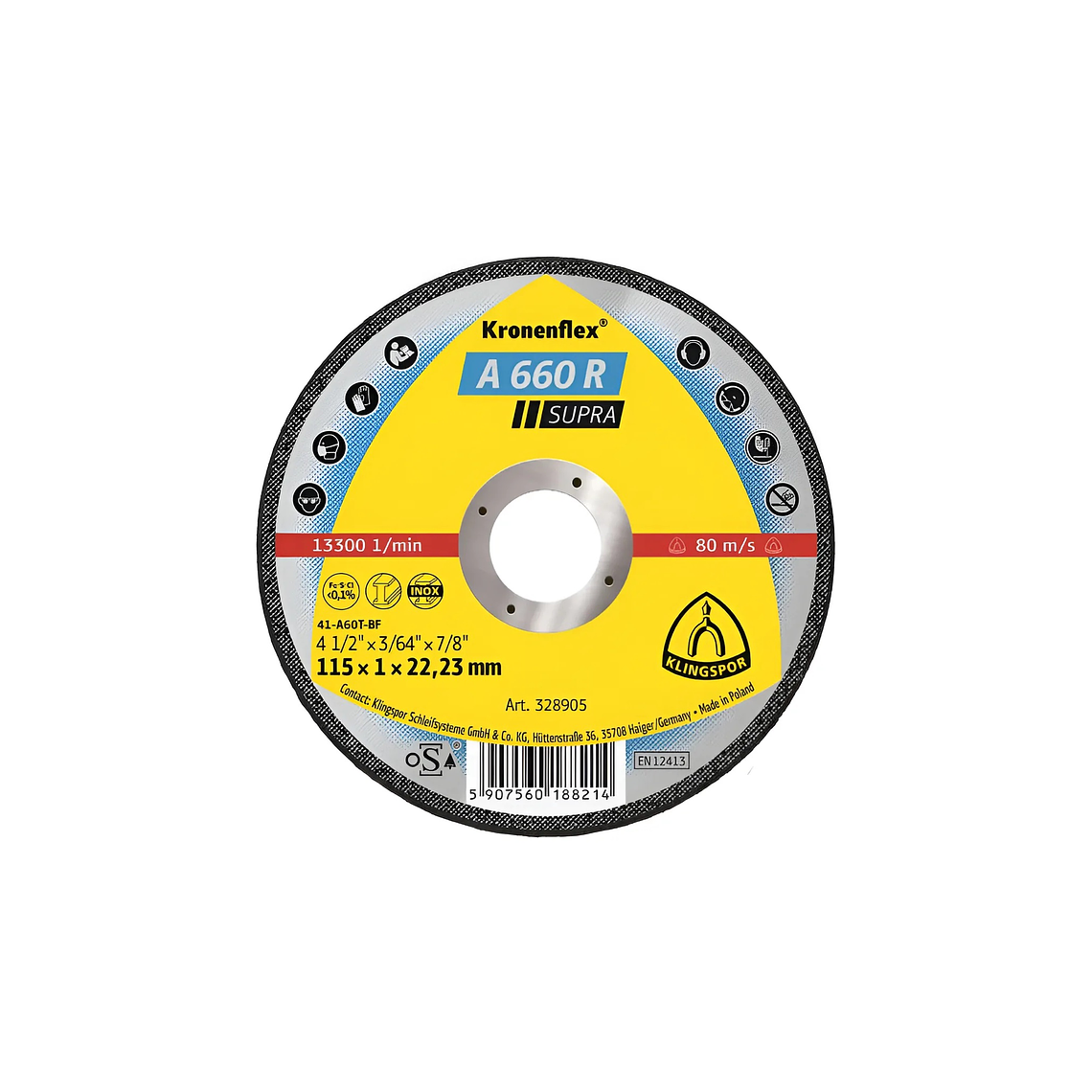 Disco De Corte 4.5'' #a 660 R Supra - Klingspor 1