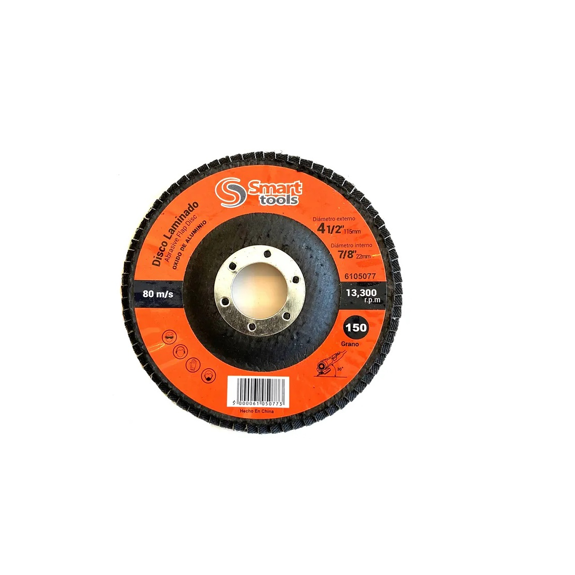 Disco De Lija Traslapado 4.1/2'' Grano De #40 Al #320 1