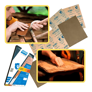 Pliego De Lija Para Madera Grano #40 a #220 - Norton