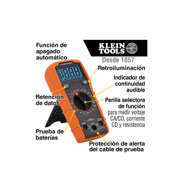 Multímetro Digital 600v - 10a (mm325) Klein Tools 3