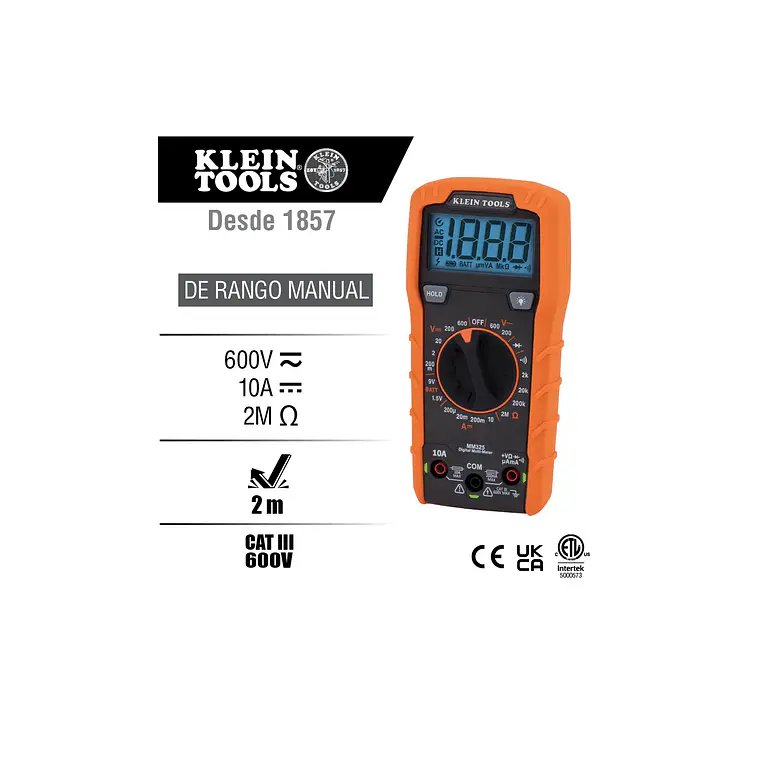 Multímetro Digital 600v - 10a (mm325) Klein Tools 2