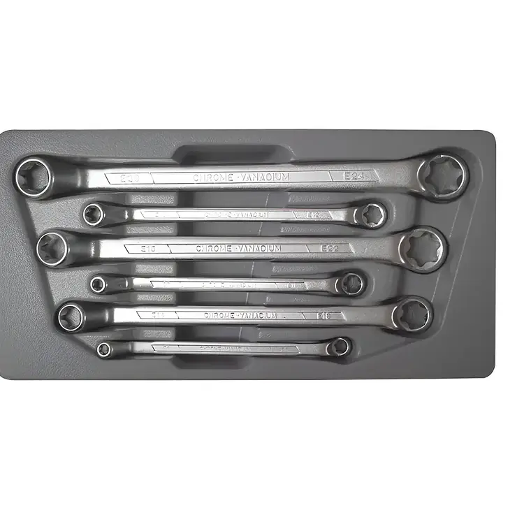 Juego Llaves Corona Torx Acodada E6 - E24 (5065) Force 1