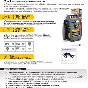 Partidor De Baterías Profesional Gys Startpack Truck 12v/24v