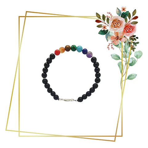 Pulsera de Plata 925 - 7 Chakras Piedras Naturales