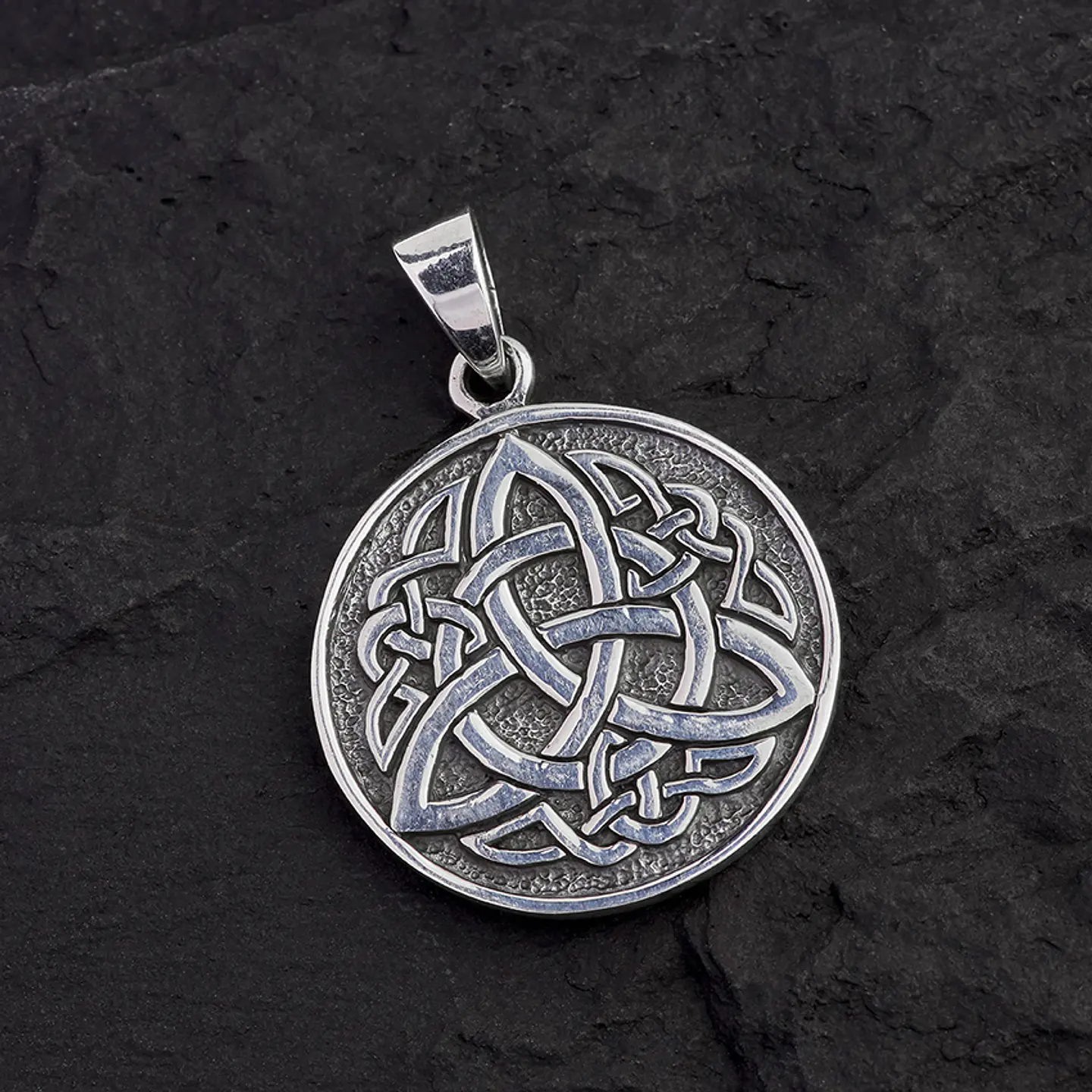 Dije de Plata: Medallón Triqueta Celta 1