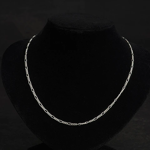 Collar Figaro de Plata 925 largo 50cms