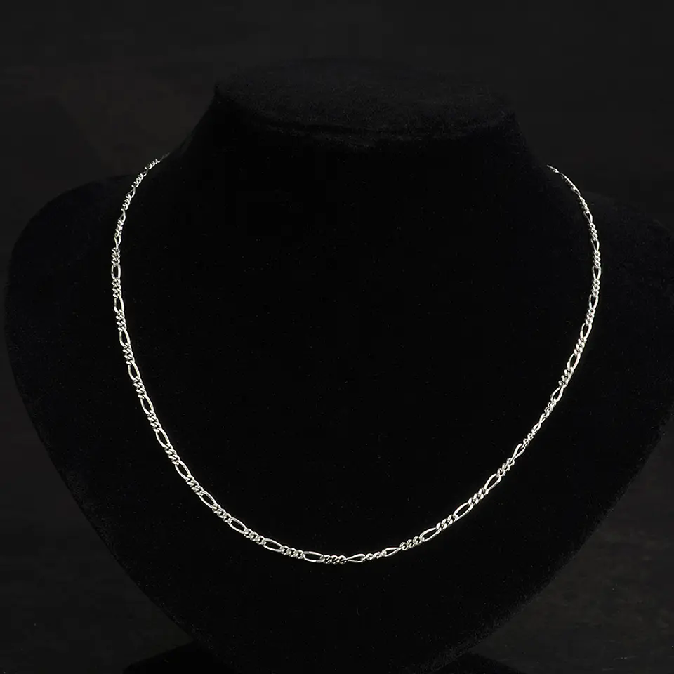Collar Figaro de Plata 925 largo 50cms 1