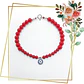 Pulsera Roja de Protección de Jaspe Rojo 6 y 3mm con Colgante de Ojo Turco y Cierre de Plata 925 – 19.5 cm - Miniatura 1