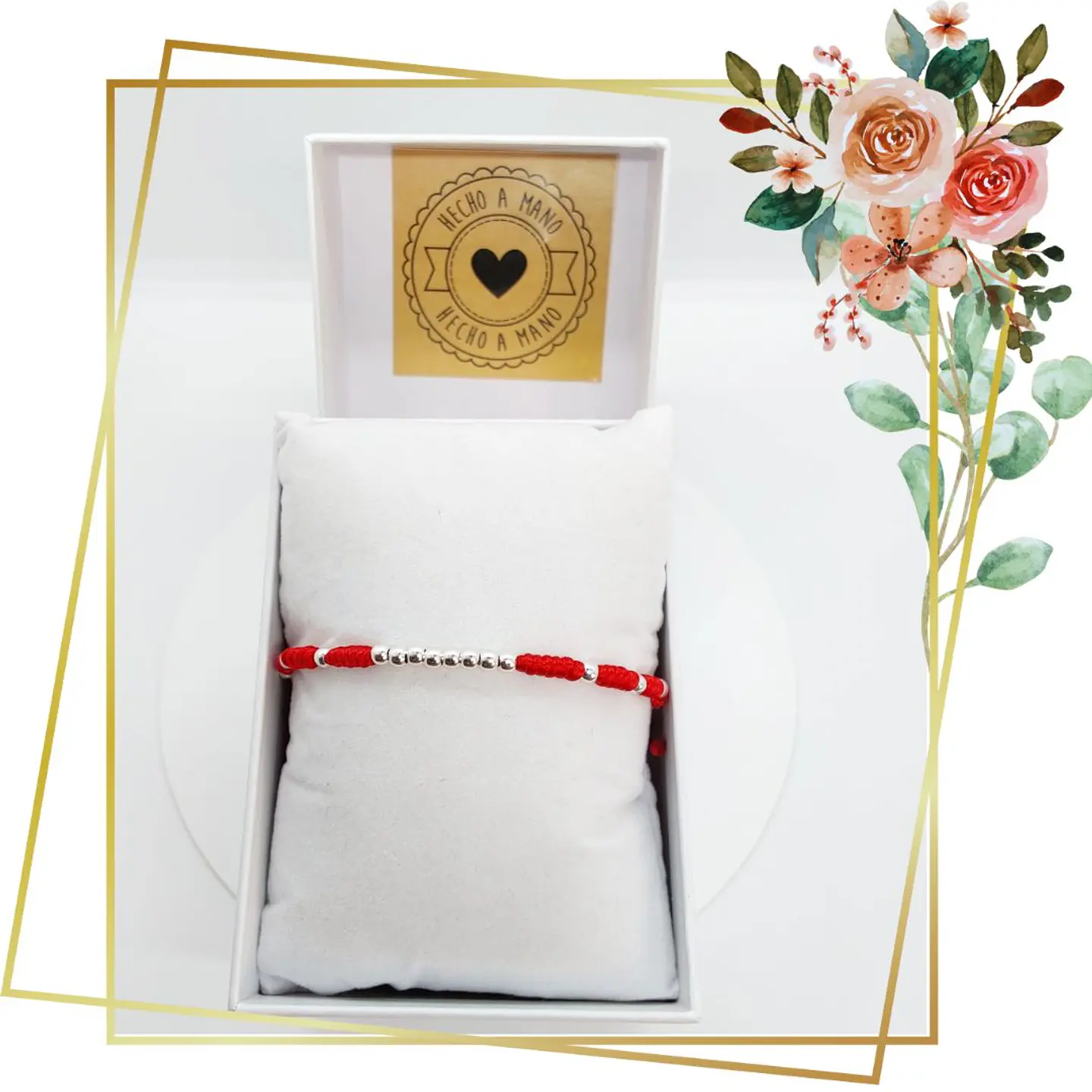 Pulsera Roja de Proteccion Plata 925 ajustable 2